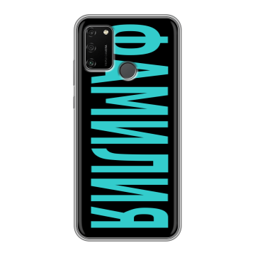 Силиконовый чехол на Huawei Honor 9A с принтом ФАМИЛИЯ