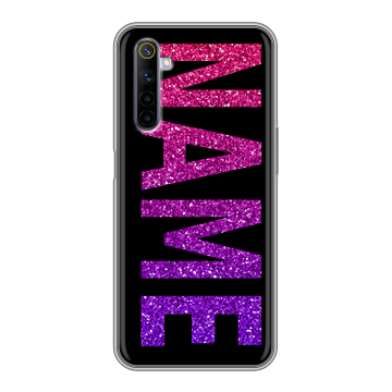 Силиконовый противоударный чехол на Realme 6 с принтом NAME