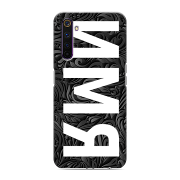 Силиконовый противоударный чехол на Realme 6 Pro с принтом ИМЯ