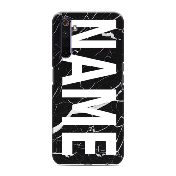 Силиконовый противоударный чехол на Realme 6 Pro с принтом NAME