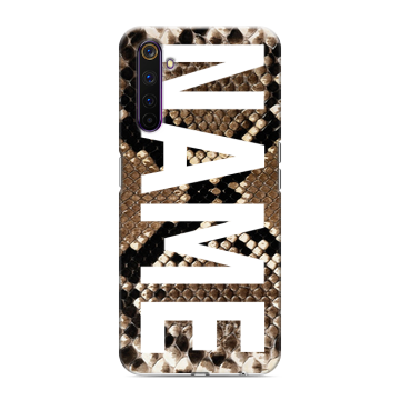 Силиконовый противоударный чехол на Realme 6 Pro с принтом NAME
