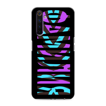 Силиконовый противоударный чехол на Realme 6 Pro с принтом ФАМИЛИЯ