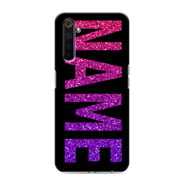 Силиконовый противоударный чехол на Realme 6 Pro с принтом NAME