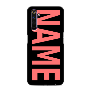 Силиконовый противоударный чехол на Realme 6 Pro с принтом NAME