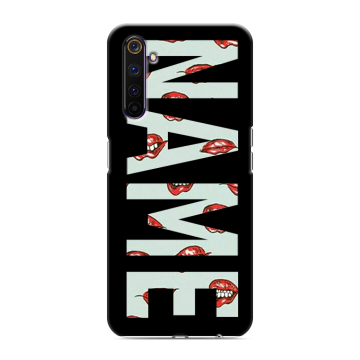 Силиконовый противоударный чехол на Realme 6 Pro с принтом NAME