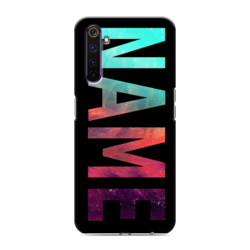 Силиконовый противоударный чехол на Realme 6 Pro с принтом NAME
