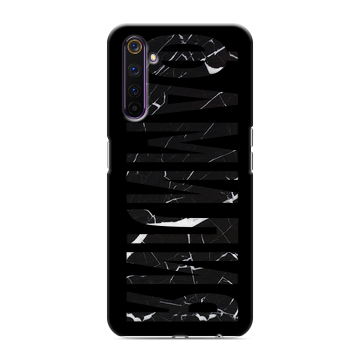 Силиконовый противоударный чехол на Realme 6 Pro с принтом ФАМИЛИЯ
