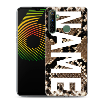 Силиконовый чехол на Realme 6i с принтом NAME