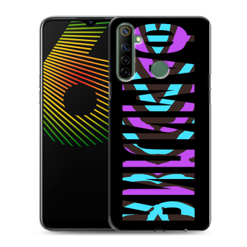 Силиконовый чехол на Realme 6i с принтом ФАМИЛИЯ