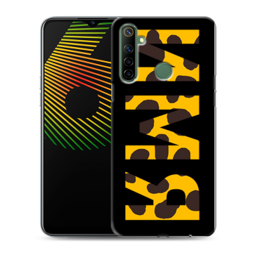 Силиконовый чехол на Realme 6i с принтом ИМЯ