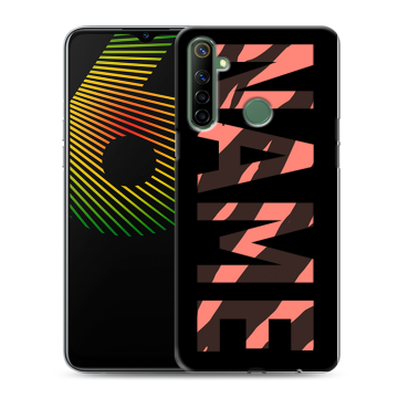 Силиконовый чехол на Realme 6i с принтом NAME