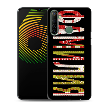 Силиконовый чехол на Realme 6i с принтом ФАМИЛИЯ