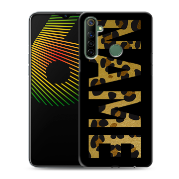 Силиконовый чехол на Realme 6i с принтом NAME