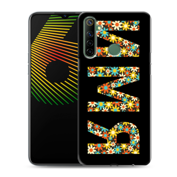 Силиконовый чехол на Realme 6i с принтом ИМЯ