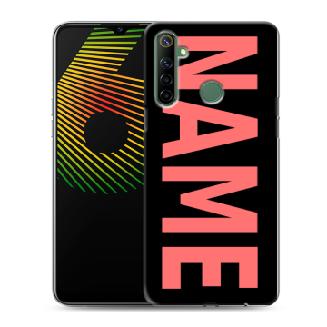 Силиконовый чехол на Realme 6i с принтом NAME
