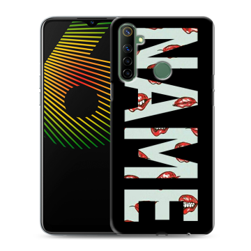 Силиконовый чехол на Realme 6i с принтом NAME