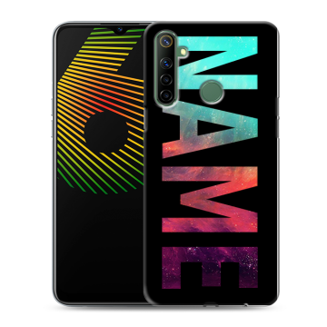 Силиконовый чехол на Realme 6i с принтом NAME