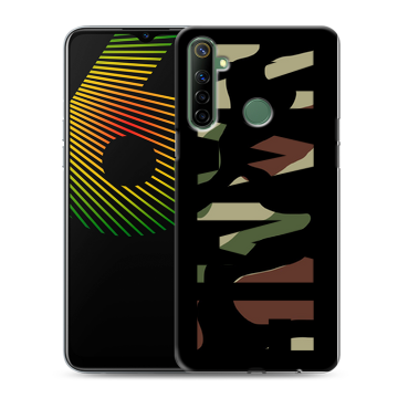Силиконовый чехол на Realme 6i с принтом NAME
