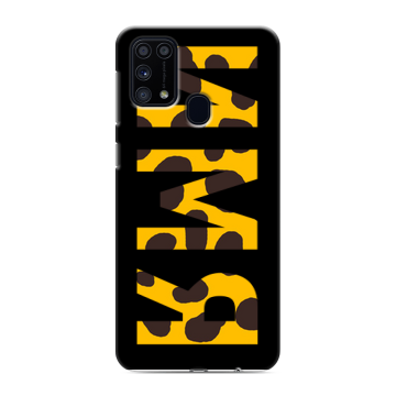 Силиконовый чехол на Samsung Galaxy M31 с принтом ИМЯ
