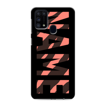 Силиконовый чехол на Samsung Galaxy M31 с принтом NAME