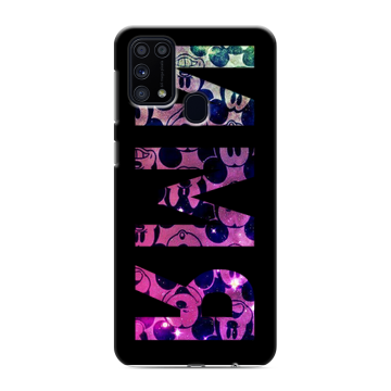 Силиконовый чехол на Samsung Galaxy M31 с принтом ИМЯ
