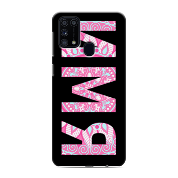 Силиконовый чехол на Samsung Galaxy M31 с принтом ИМЯ