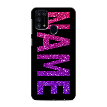 Силиконовый чехол на Samsung Galaxy M31 с принтом NAME
