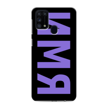 Силиконовый чехол на Samsung Galaxy M31 с принтом ИМЯ