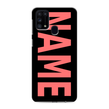 Силиконовый чехол на Samsung Galaxy M31 с принтом NAME