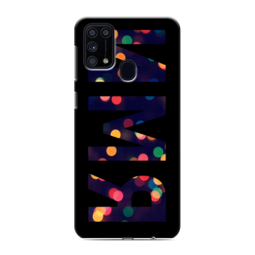 Силиконовый чехол на Samsung Galaxy M31 с принтом ИМЯ
