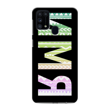 Силиконовый чехол на Samsung Galaxy M31 с принтом ИМЯ