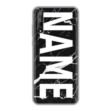 Силиконовый чехол на Huawei Y8p с принтом NAME