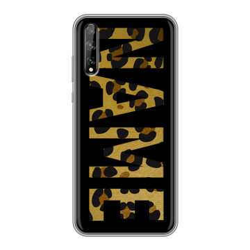 Силиконовый чехол на Huawei Y8p с принтом NAME