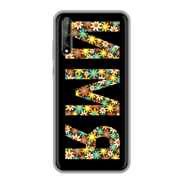 Силиконовый чехол на Huawei Y8p с принтом ИМЯ