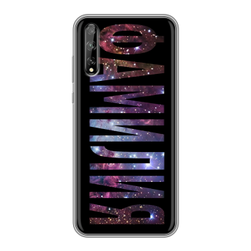 Силиконовый чехол на Huawei Y8p с принтом ФАМИЛИЯ