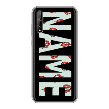 Силиконовый чехол на Huawei Y8p с принтом NAME