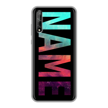 Силиконовый чехол на Huawei Y8p с принтом NAME