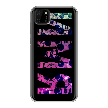 Силиконовый чехол на Huawei Y5p с принтом ИМЯ