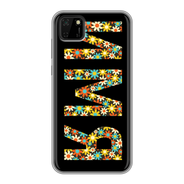 Силиконовый чехол на Huawei Y5p с принтом ИМЯ