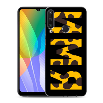 Силиконовый чехол на Huawei Y6p с принтом ИМЯ