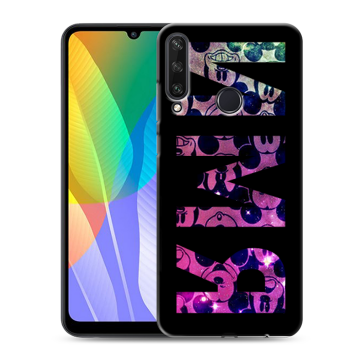 Силиконовый чехол на Huawei Y6p с принтом ИМЯ