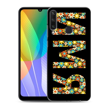 Силиконовый чехол на Huawei Y6p с принтом ИМЯ