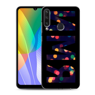 Силиконовый чехол на Huawei Y6p с принтом ИМЯ
