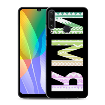 Силиконовый чехол на Huawei Y6p с принтом ИМЯ