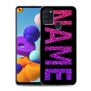 Силиконовый чехол на Samsung Galaxy A21s с принтом NAME