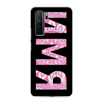 Силиконовый чехол на Huawei Honor 30S с принтом ИМЯ
