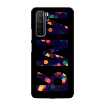 Силиконовый чехол на Huawei Honor 30S с принтом ИМЯ