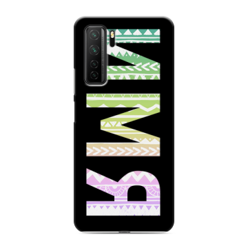 Силиконовый чехол на Huawei Honor 30S с принтом ИМЯ