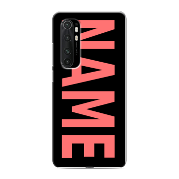 Силиконовый чехол на Xiaomi Mi Note 10 Lite с принтом NAME