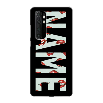Силиконовый чехол на Xiaomi Mi Note 10 Lite с принтом NAME